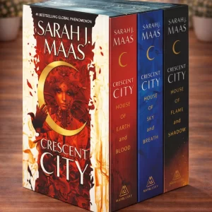 Crescent City 3 Book Fantasy Series Set - House of Earth and Blood, House of Sky and Breath & House of Flame and Shadow [Paperback] [2024] Sarah J. Maas